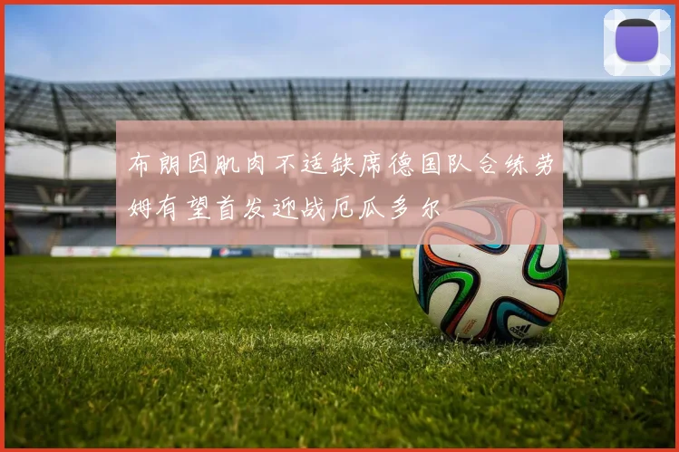 布朗因肌肉不适缺席德国队合练劳姆有望首发迎战厄瓜多尔